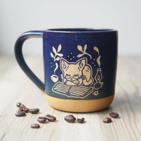 Book Cat Mug by Bread & Badger