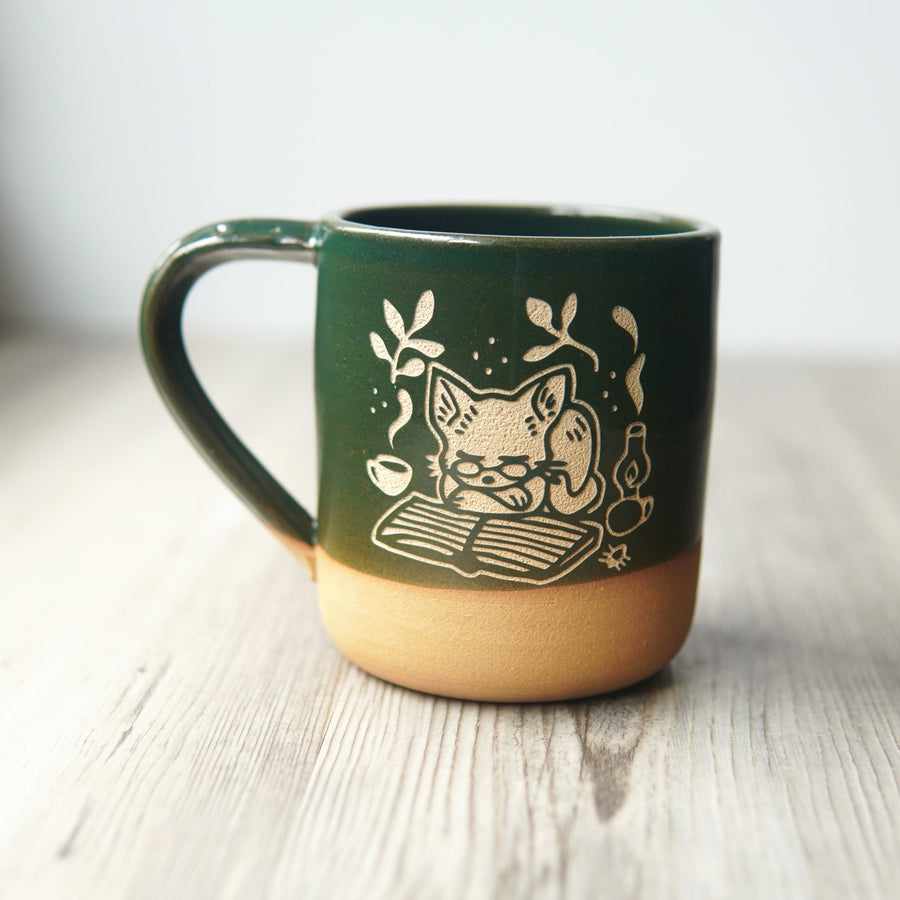 Book Cat Mug by Bread & Badger