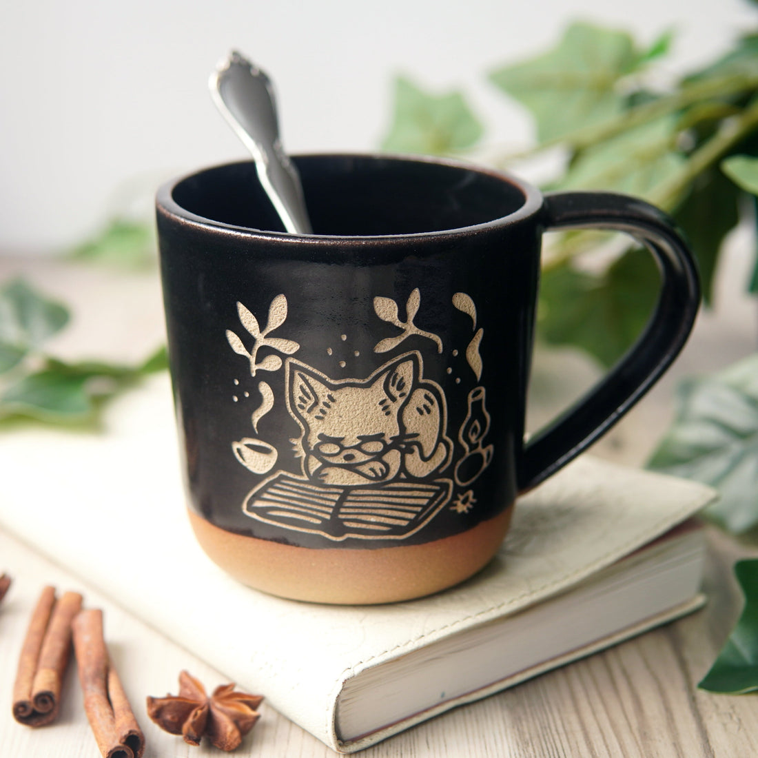 Book Cat Mug by Bread & Badger