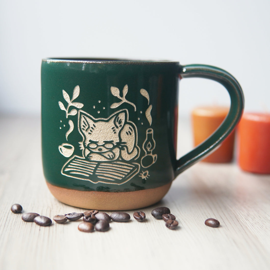 Book Cat Mug by Bread & Badger