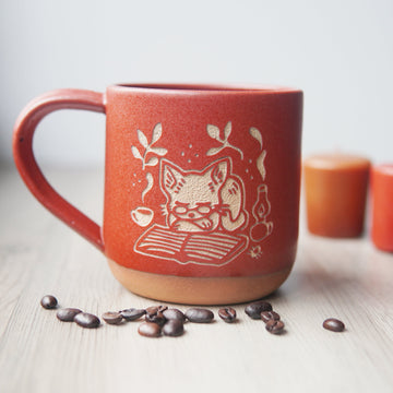 Book Cat Mug by Bread & Badger