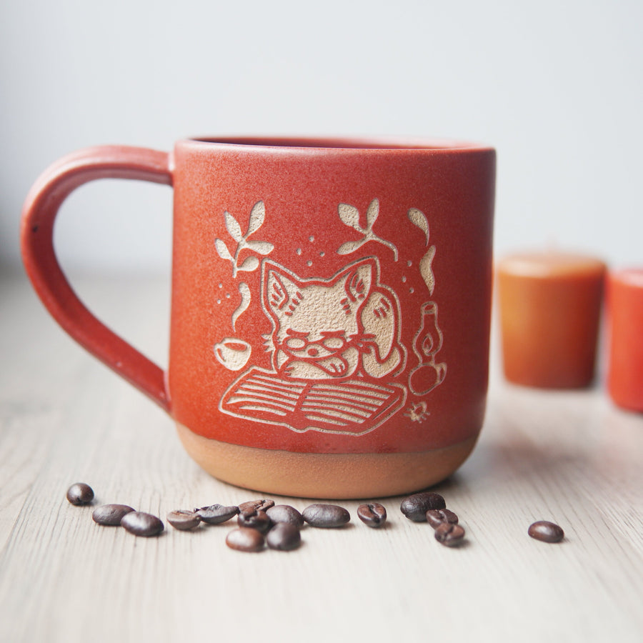 Book Cat Mug by Bread & Badger